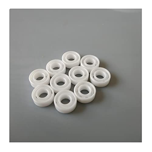 JEEFUSE 10Pcs 623 Fishing Reel Bearing ABEC-9 3x10x4mm ZrO2 Material 623CE All Zirconia Full Ceramic Ball Bearings (Inner Diameter : 3mm, Outer Diameter : 10mm)