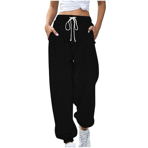 Pantalon en velours côtelé à taille élastique idéal pour vos sorties