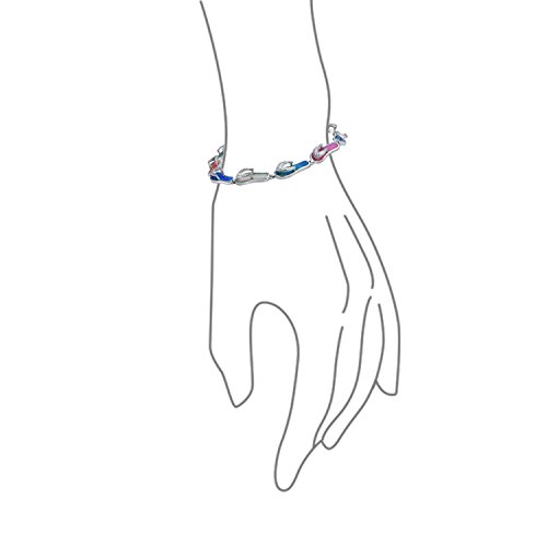 Personalized Nautical Tropical Vacation Enamel CZ Pink White Blue Opal Beach Flip Flop Sandal Pendant Necklace Bracelet For Women Teen .925 Sterling Silver4