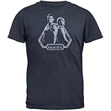 Battlestar Galactica - Apollo & Starbuck T-Shirt - 2X-Large Dark Blue