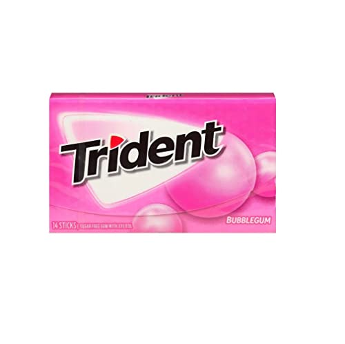 Trident Bubble Gum, 14 Sticks, 0.71 Oz ® 20 G