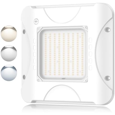 ORRGENA LED Canopy Lights 150W/120W/90W Adjustable, 5700K/5000K/4500K Adjustable, ETL&DLC Listed Square Canopy Lights 16” x 16, IP65 Waterproof Canopy Lights AC100-277V for Gas Station Cover