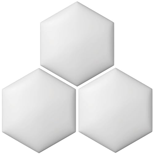 Paneles de pared hexagonales para despegar y pegar, cabecero tapizado de 3 piezas para dormitorio