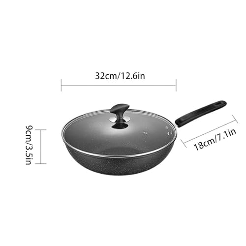 Wok de hierro fino con tapa, 12.6 pulgadas miniatura 4