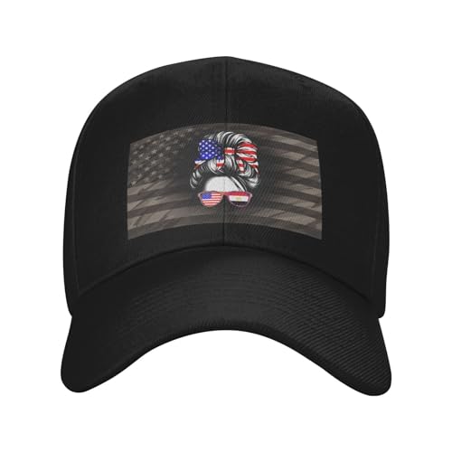 Half American Ethiopian Ethiopia USA Flag Girl Classic Duckbill Caps for Stylish Sun Protection Black