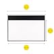 OVERMAX Automatische Hängende Beamer Leinwand groß 100 Zoll 16:9, Abmessungen 221 x 124 cm, Verstellbare Leinwandlänge, Full HD, 4k, Wand-und Deckenmontage, Projektion für Heimkino
