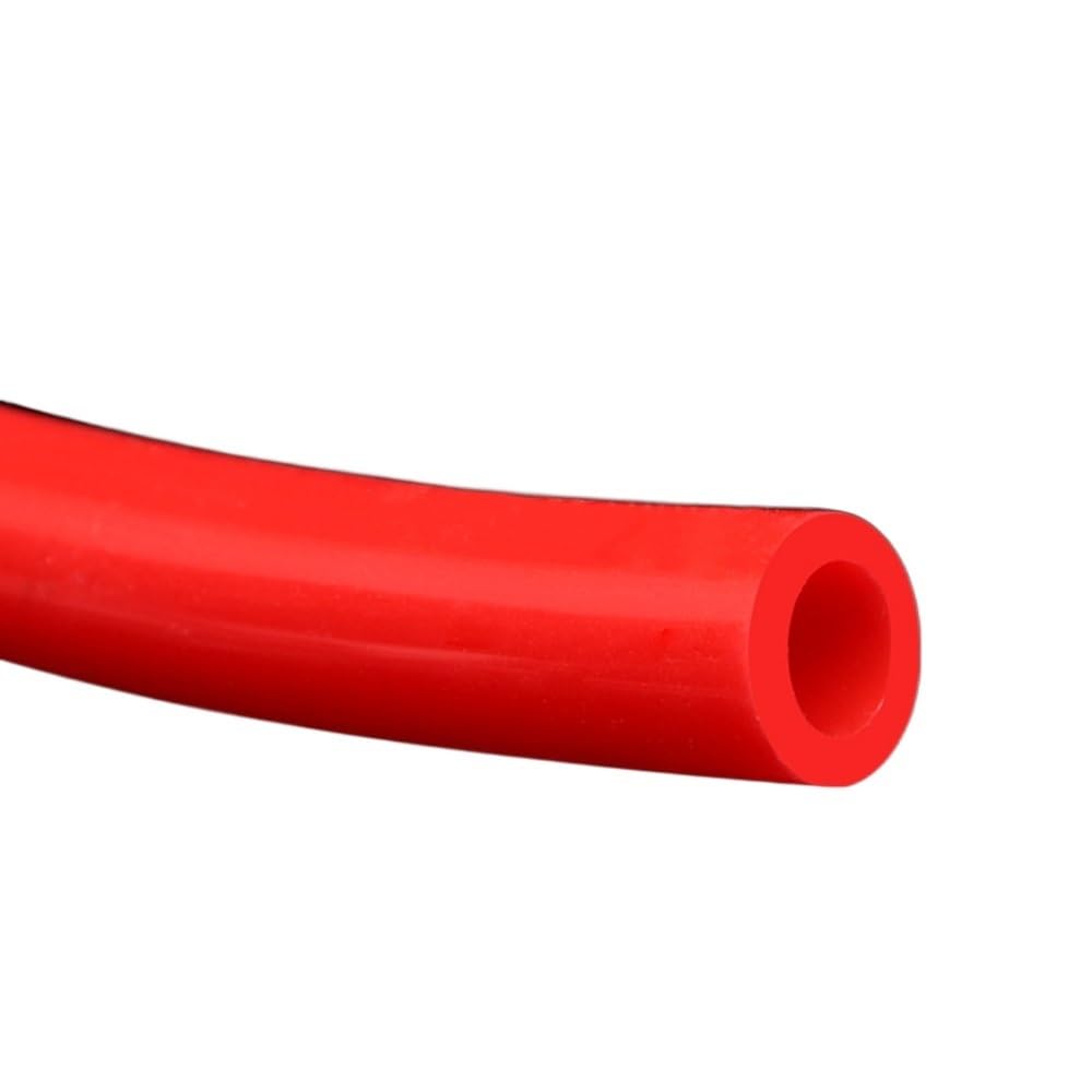Afvoerslang Rode rubberen slang Flexibele zachte siliconen waterbuispijp 1 meter 2 mm 3 mm 4 mm