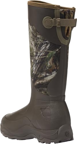 LaCrosse Men’s Alpha Agility 17” Insulated Hunting and Work Boots for Men - Natural Rubber Construction with Traction Agility Outsole & EVA Footbed, Mossy Oak Country Dna 800G - 8M2