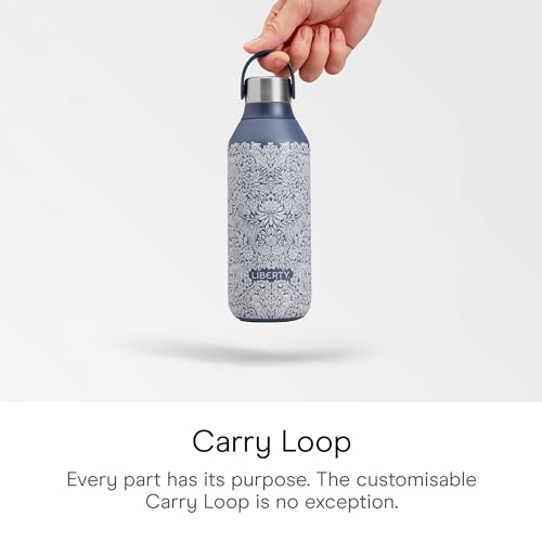 Chilly's Series 2 Water Bottle - Stainless Steel Thermal Bottles with Double Wall Vacuum, Soft Collar & Carry Loop - Liberty - Survival, 500ml