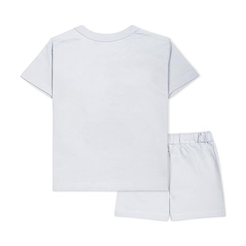 Image of ARIEL Baby Boys & Baby girls Cotton Printed Round Neck Half Sleeve T-shirt & Short Summer Clothing Sets
