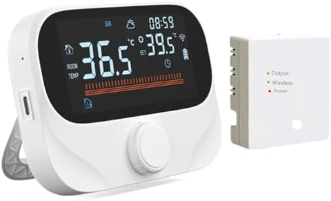 Controlador programable inalámbrico de la temperatura ambiente de...