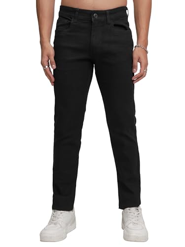 Image of Highlander Mens Tapered Fit Denim Jeans for Man| Regular Length|Mid-Rise|Stretchable Fabric for Comfort fit| Jeans for Man | Men Jeans