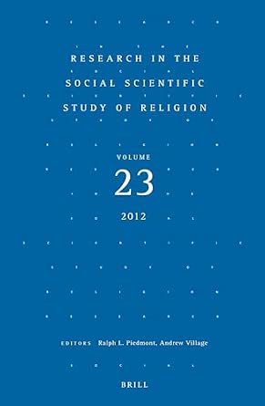 Research in the Social Scientific Study of Religion, Volume 23 Research in the Social Scientific Study of Religion, Volume 23 book cover