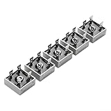 5 Stück KBPC5010 Einphasen-Diodenbrückengleichrichter 50 A 1000 V Metallgehäuse, mit elektrisch isoliertem Paket und Vakuum-Sauerstoffschutz-Schweißtechnologie