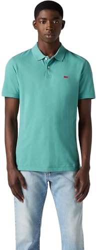 Levi's Hombre Polo de Manga Corta Housemark con Tejido elástico, Slim Fit, Azul (Bristol Blue), M