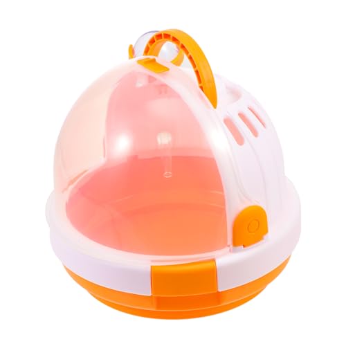 UPKOCH Hamster Tragetasche Atmungsaktiv Robuster Haustier Reisekäfig Für Hamster Rennmäuse Und Chinchillas Mit Tragbarem Griff Für Camping Und Ausflüge