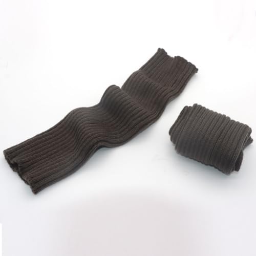 Image of FZBNSRKO Women Girls 80s Knit Leg Warmers Ribbed Long Leg Warmers for Party Sports Accessories