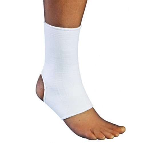 Elasticated White Ankle Support