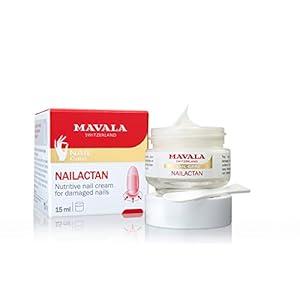 Mavala Nailactan | Nutritive Nail Cream for Damaged Nail in Jar | Premium SWISS Nail Care | Supports Damaged Nails | Nourishing, Moisturizing Nail and Cuticle Care Cream | Promotes Healthy Nail Growth | 0.5 Ounce Jar | 15 mL | Cruetly Free & Vegan | Natural ingriends free of parabens, phthalates, and fragrance | Made in Switzerland