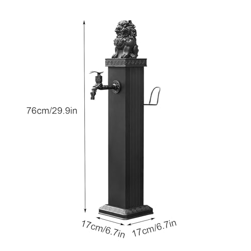 Colonne d'eau de jardin verticale noire pour faciliter l'arrosage du potager - 3