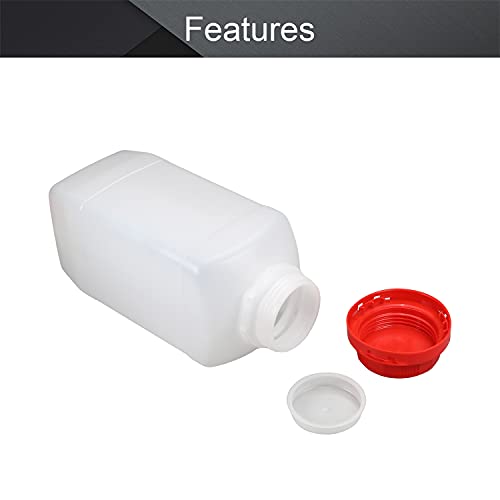 Othmro 1Pcs 1500Ml Round Plastic Empty Bottles, Lab Cylindrical Chemical Reagent Polyethylene Bottle, Wide Mouth Laboratory Reagent Bottle, Sample Sealing Liquid Storage Container Translucent Bottles #TOP2