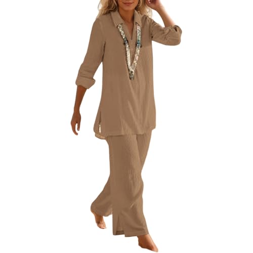 Comfy Cotton-Linen Lounge Set for Effortless Style