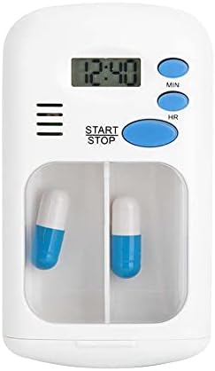 Sonew Weekly Pill Organizer Pills case Medicine Holder Portable Mini Medicine with Reminder Mobility & Daily Living Aids Hold Vitamins, Cod Liver Oil