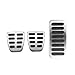 Car Foot Brake Pedal Pedals Cover Stainless Steel Car Foot Pedal for Kia for Pegas for Soluto for Sephia 2018 2019 2020 2021 2022 Accelerator Brake Non-Slip Pedal (Size : 1pcs)(3 pcs)