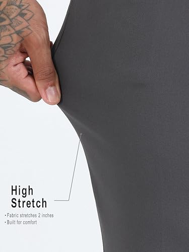 Image of Mc Henry Men's Techno Flex 2inch-Waist Expandable Wrinkle Free Slim Fit 4 Way Lycra for Elite and Luxurious Formal /Casual Trousers