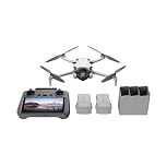 DJI Mini 4 Pro Fly More Combo con DJI RC 2 (radiocomando con schermo), mini drone con telecamera, meno di 249 g, autonomia di volo di 34 minuti, 2 batterie extra, C0