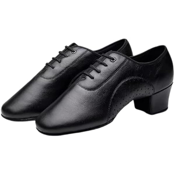 Oddychające buty do tańca męskiego,męskie buty treningowe taniec,skórzane buty stepingowe,zamknięcie na sznurówki, nadaje się do praktyku,Wydajność