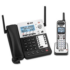 Sistema telefónico AT&T, expansible, 4 líneas, DECT 6.0 miniatura 1