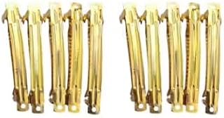 DIY Gold Finish Centre Hair Clip Base Set – Small | Jewellery Making Accessories - (Pack of 8) (Centre Hair Clip Base Set... Price In India