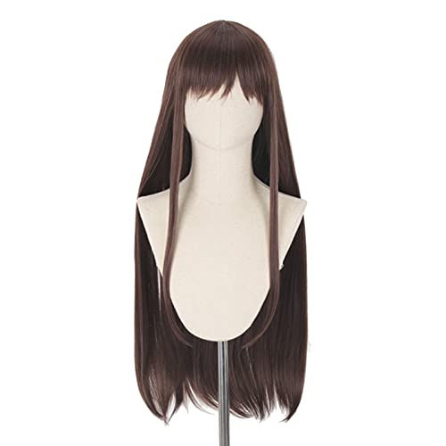 Saicowordist Fruits Basket Tohru Honda Cosplay Perruque, Accessoires De Costume De Cosplay Anime, Perruque De Cheveux Longs Bruns Raides Pour Filles, Femmes Cover