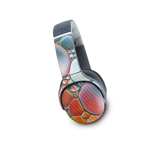 Image of MightySkins Carbon Fiber Skin Compatible with Skullcandy Crusher Evo Wireless - Rainbow Bubbles | Protective, Durable Textured Carbon Fiber Finish | Easy to Apply