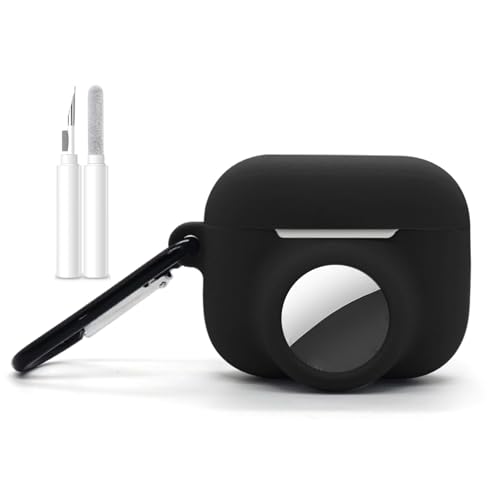 Airpod 3rd用ケース Airtagsホルダー付き ブラック 紛失防止 31cfqk8ygkL.jpg