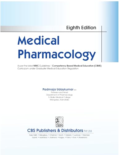 Image of Medical Pharmacology 8ed. | As per the latest NMC Guidelines - 2025 | ISBN - 9789349057043