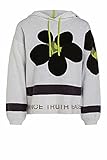 Entspannter Sweater mit XXL Print und Blockstreifen