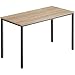 Produktbild TecTake Schreibtisch im Industrie-Design, 120 x 60 x 75,5 cm, Computertisch aus Holz und Metall, Tisch für Wohnzimmer Büro Esszimmer, schwarzes Metallgestell (Industrial Holz hell, Eiche Sonoma)