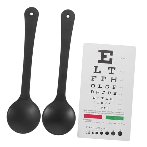 Hohopeti Snellen Eye Chart Set Teaching Eye Exam Occluder for 6' Distance Vision Test