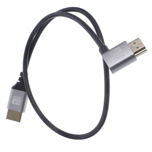 Mikinona Right Angled Male to Male Video Cable Flexible Connector for Tv and Monitor and Construction for Gaming and Home Theater