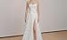 Women’S Strapless Wedding Dress|Sequin High Slit Drop Waist Bridal Gown|for Fashion Bride Cream