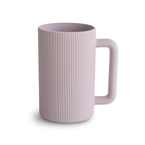 Image of mushie Baby Bath Rinse Cup | 100% Food Grade Silicone | Wash Rinser Cup For Kids (Soft Lilac)