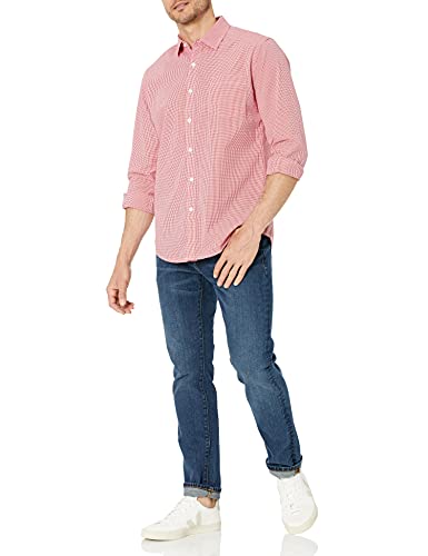 Image of Amazon Essentials Men's Regular-Fit Long-Sleeve Casual Poplin Shirt, Button Front, Business Casual, Collared