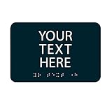 Alpha Dog ADA Signs - Custom Braille Sign with Braille 4x6 inches 100% ADA Compliant Perfect for Any