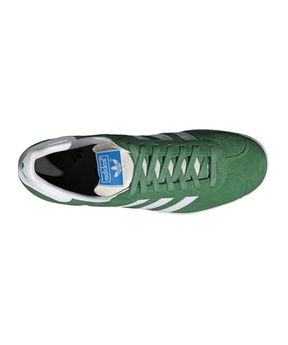 Image of adidas Gazelle Men's Sneakers, Preloved Green /Cloud White /Core White, Size 4.5