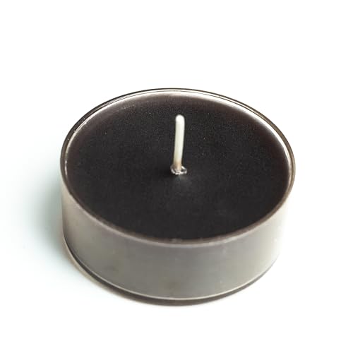 Image of AuraDecor Scented Soy Wax Acrylic Tealight Candle, Organic Luxury Aroma, Aromatic /Aromatherapy Candle || Long Lasting Burning Time (Jumbo Tealight, Black Oudh & Rose)