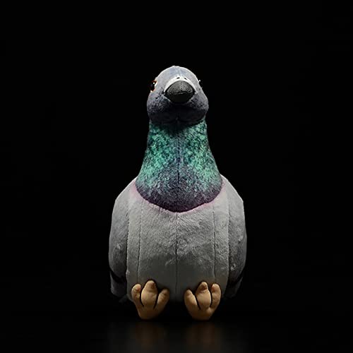 Rock Pigeon Plush Toy, 10.23Inch Grey Super Soft Realistic Rock Pigeon Stuffed Animal Plush Toy Cute And Funny Simulated Bird Animal Party Home Decorations Kids Birthday Christmas #TOP7