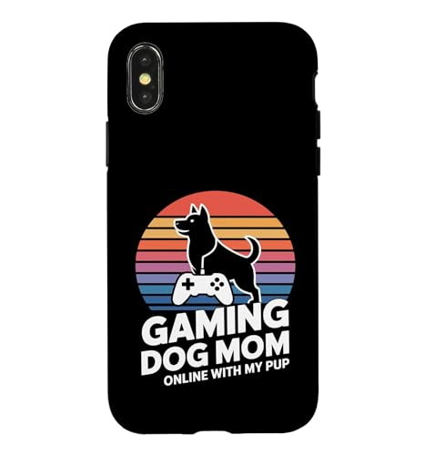 Gaming Dog Mom Online With My Pup �r�f�I�Q�[�� �X�}�z�P�[�X iPhone X/XS �p