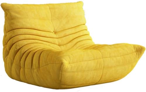 Vzfv ラウンジチェア ビーズクッション リクライニング ビーンバッグ 一人掛けソファ 人間工学 背もたれ付き 体圧分散 体にフィット 在宅/ゲーミング/リビング/寝室/サロン/オフィス用 XLサイズ 70×93×95cm ブルー (L/70x93x85